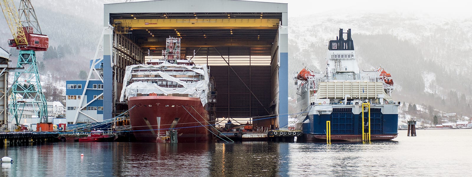 Bluefort provides floating accommodations at Norwegian Shipyard