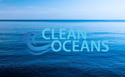 Clean Oceans with an ocean background.